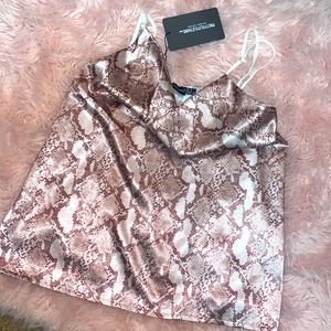 Pretty Little Thing draped top Never worn!